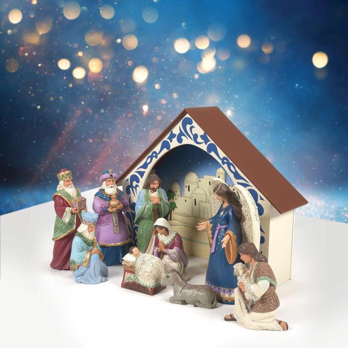 Enesco 10 PC Nativity Set Figurines