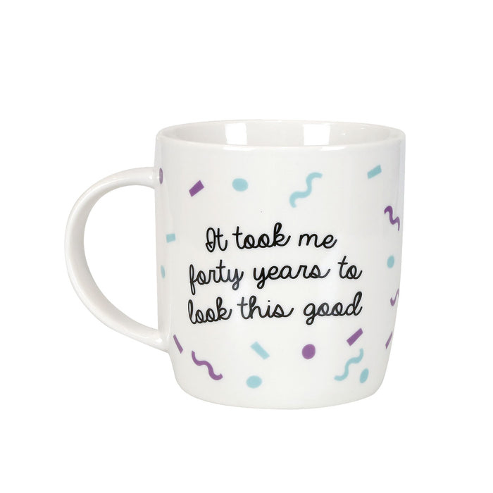 Enesco 40 Birthday Mug With Glasses