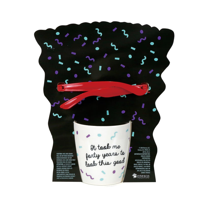 Enesco 40 Birthday Mug With Glasses