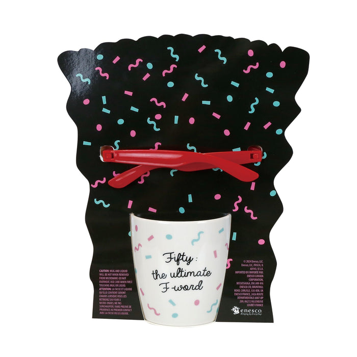 Enesco 50 Birthday Mug With Glasses