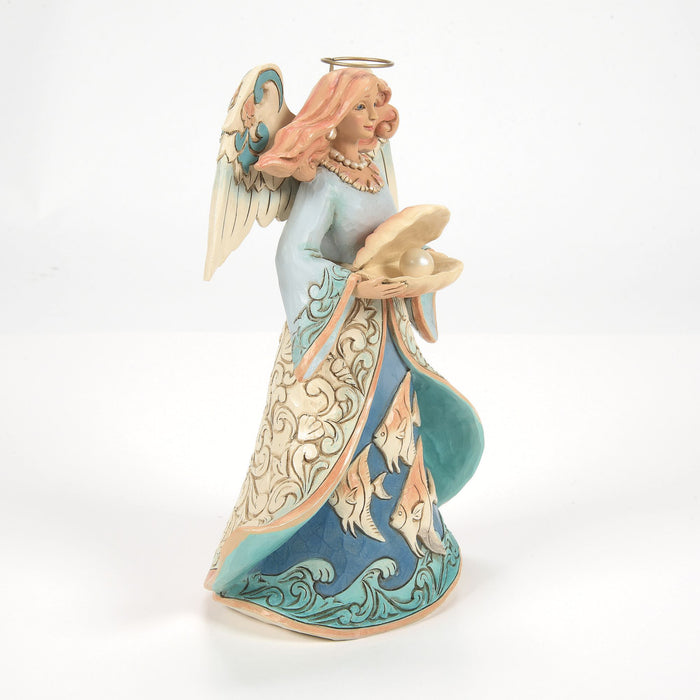 Enesco Angel Holding Shell Figurine
