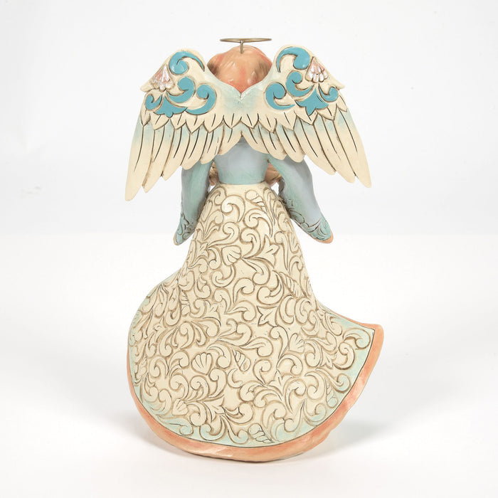 Enesco Angel Holding Shell Figurine