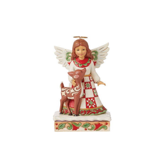 Enesco Angel with Deer Figurine