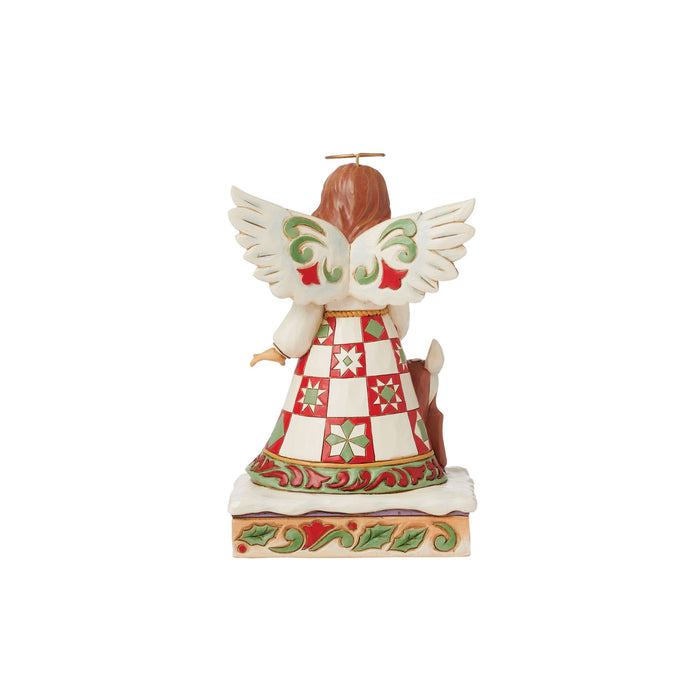 Enesco Angel With Deer Figurine