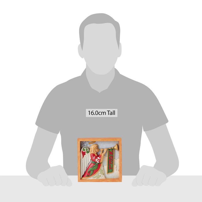 Enesco Angel With Trumpet Plaque