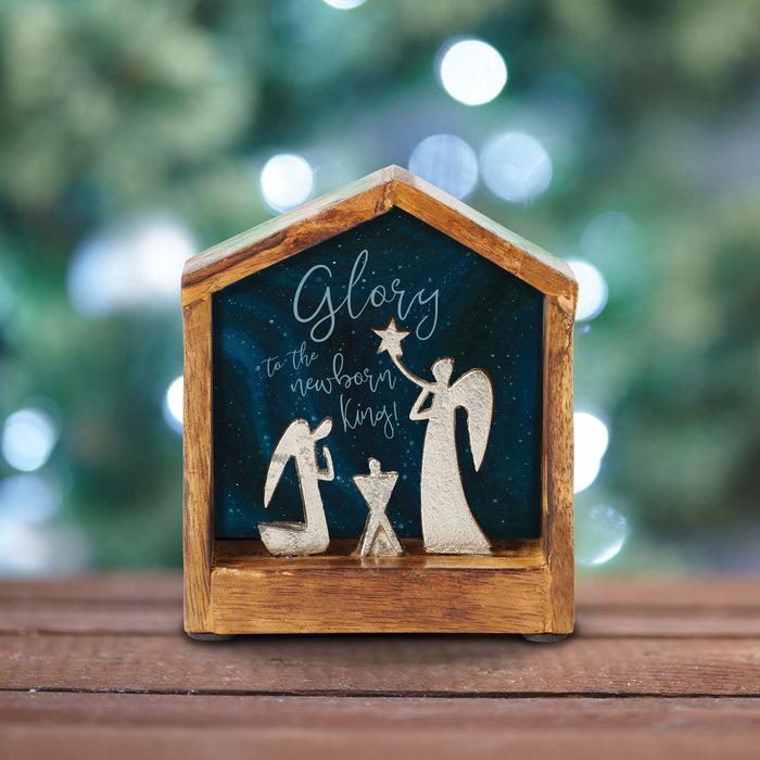 Enesco Angels In Stable Figurine