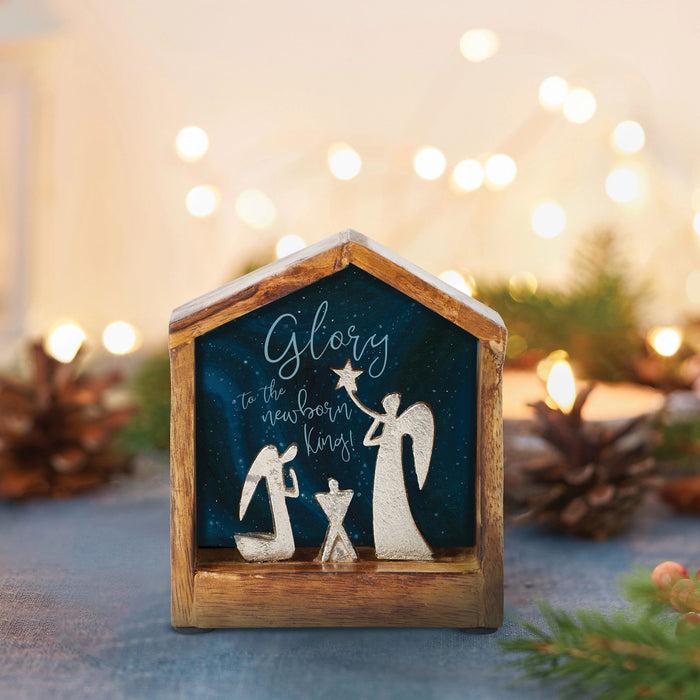 Enesco Angels In Stable Figurine