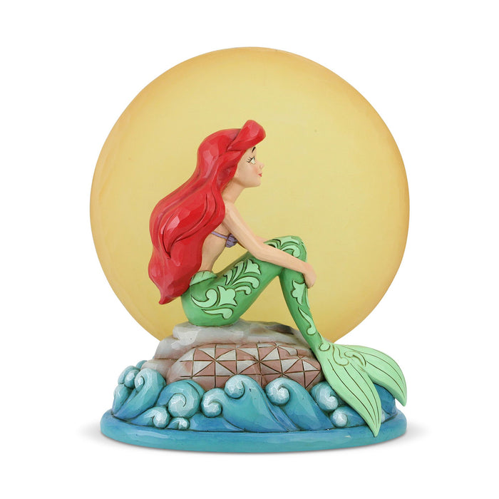 Enesco Ariel Sitting on Rock by Moon