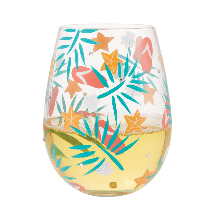 Enesco Beachful Bliss Stemless Wine