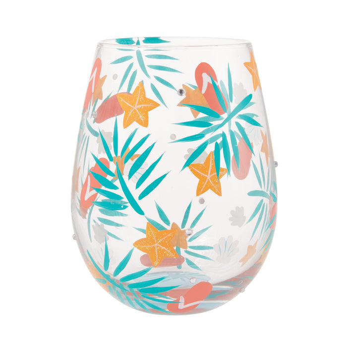 Enesco Beachful Bliss Stemless Wine