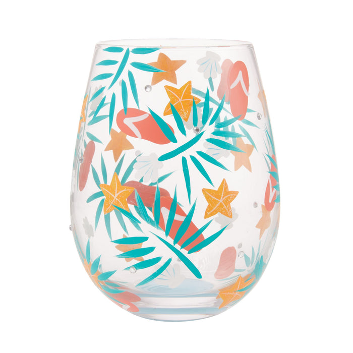 Enesco Beachful Bliss Stemless Wine