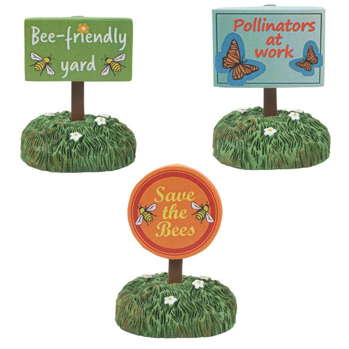 Enesco Bee Friendly Signs St/3