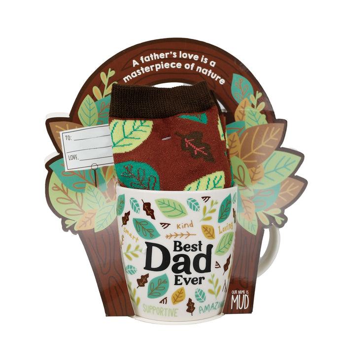 Enesco Best Dad Mug Sock Card Set