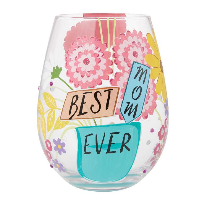 Enesco Best Mom Stemless Wine Glass