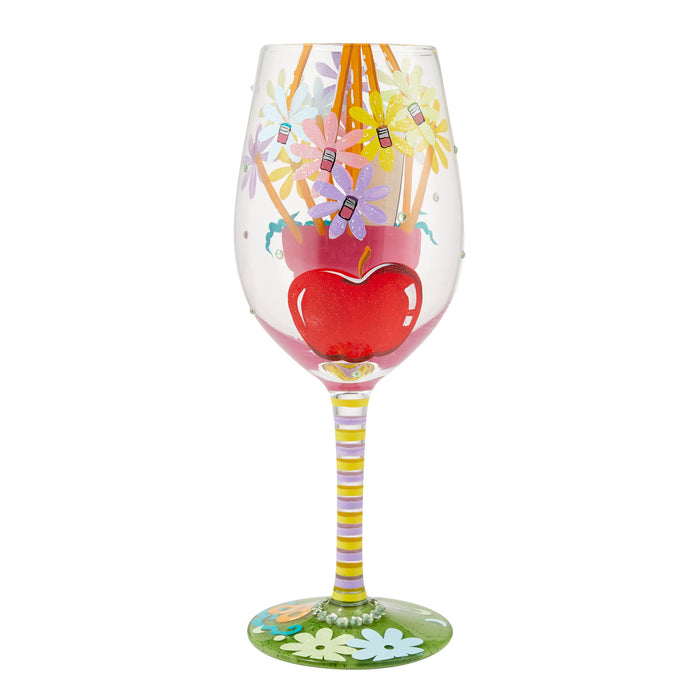 Enesco Best Teacher Ever Wine Glass