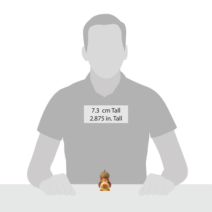 Enesco Bird With Acorn Hat Figurine