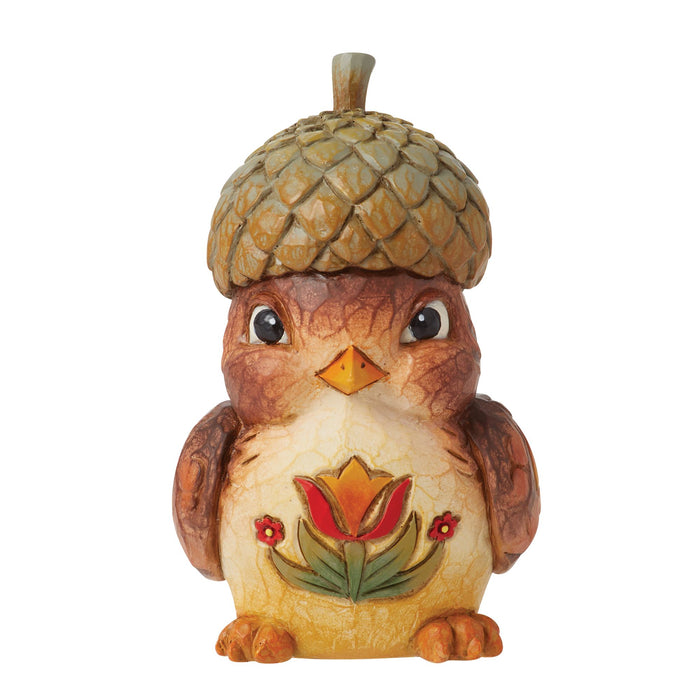Enesco Bird with Acorn Hat Figurine