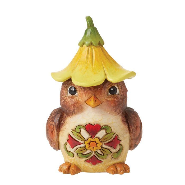 Enesco Bird with Flower Hat Figurine