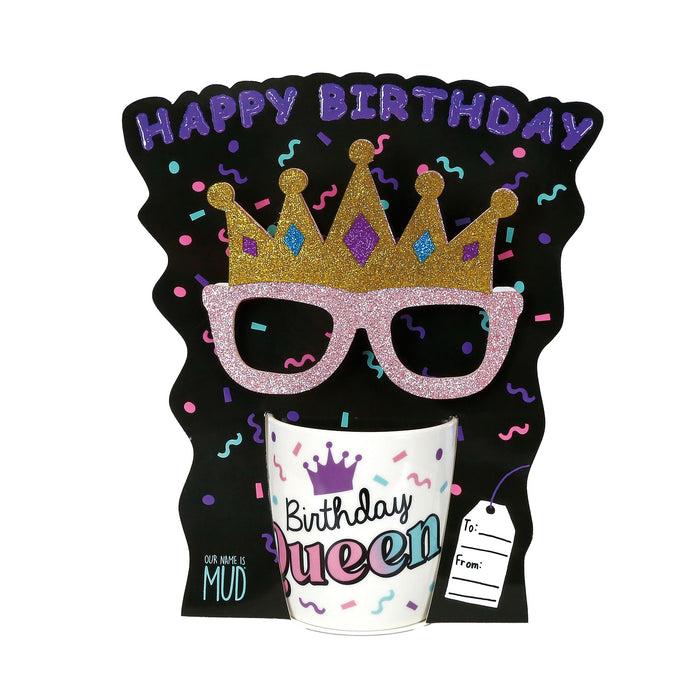 Enesco Birthday Queen Mug w Glasses
