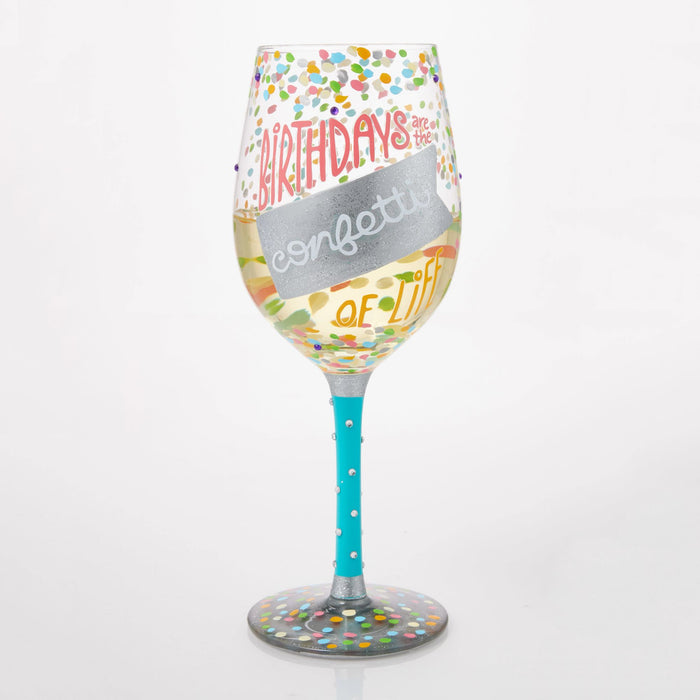 Enesco Birthdays Are Confetti Glass