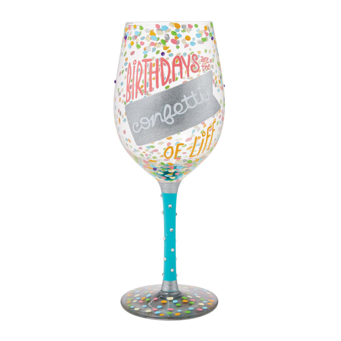 Enesco Birthdays are Confetti Glass
