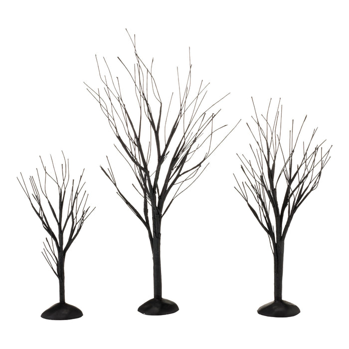 Enesco Black Bare Branch Trees St/3
