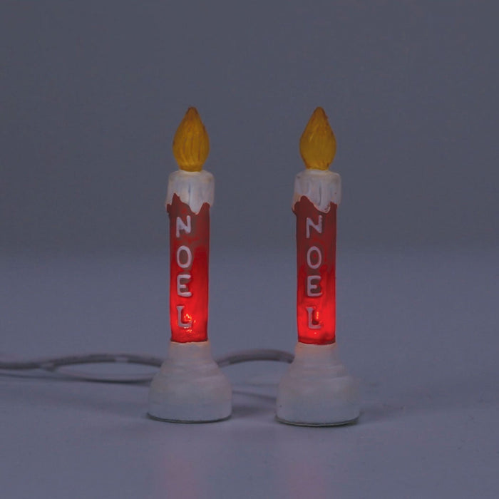 Enesco Blow Mold Candle S/2