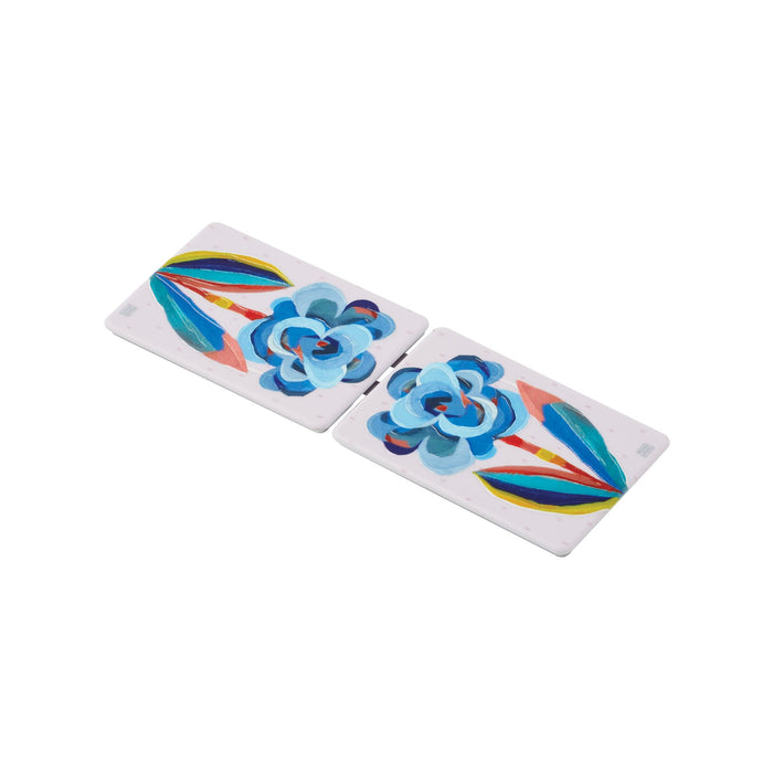 Enesco Blue Bloom Compact Mirror