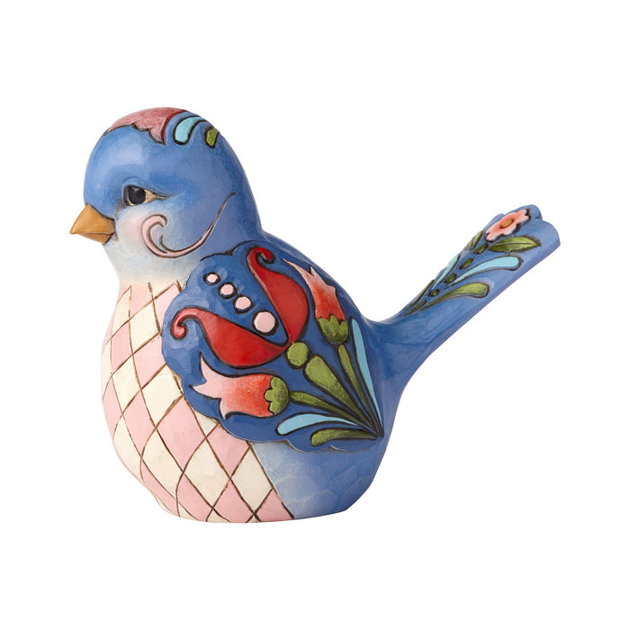 Enesco Blue Floral Bird