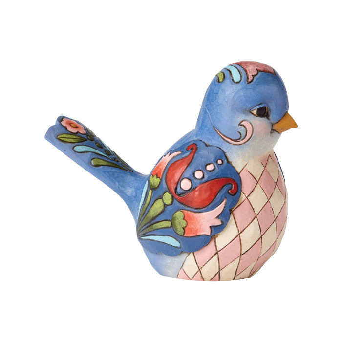 Enesco Blue Floral Bird