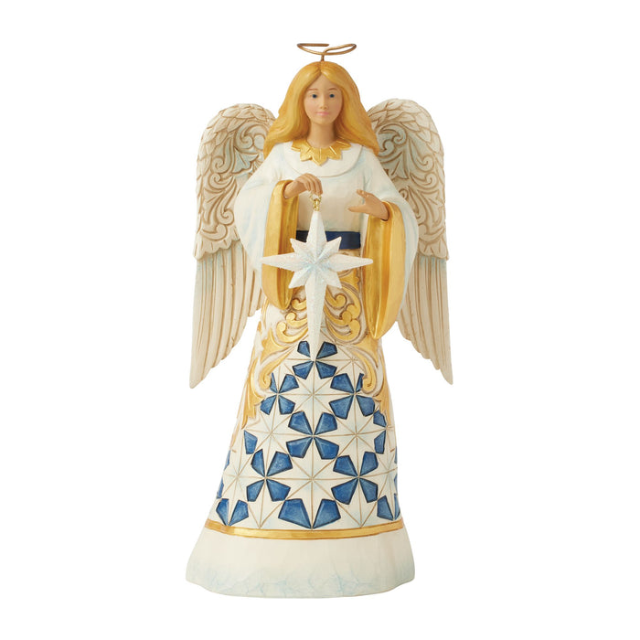Enesco Blue & Gold Angel Figurine