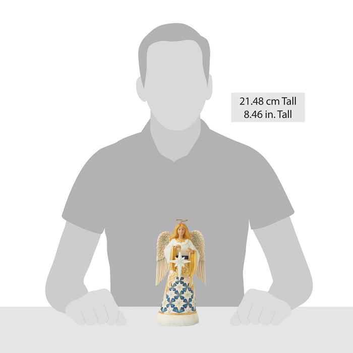 Enesco Blue & Gold Angel Figurine