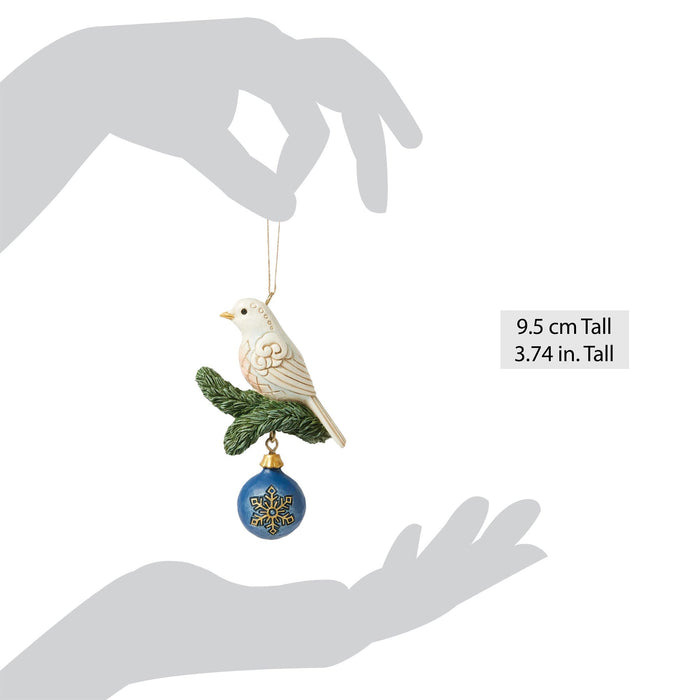 Enesco Blue & Gold Dove Ornament