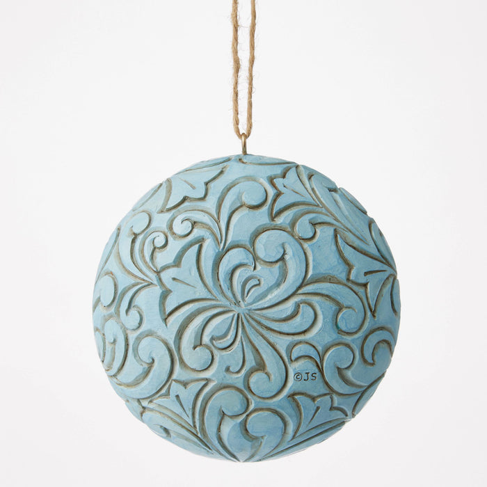 Enesco Blue & Gold Holy Family Orn