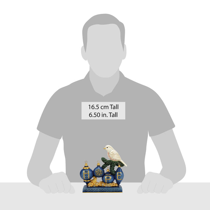 Enesco Blue & Gold Hope With Dove Fig