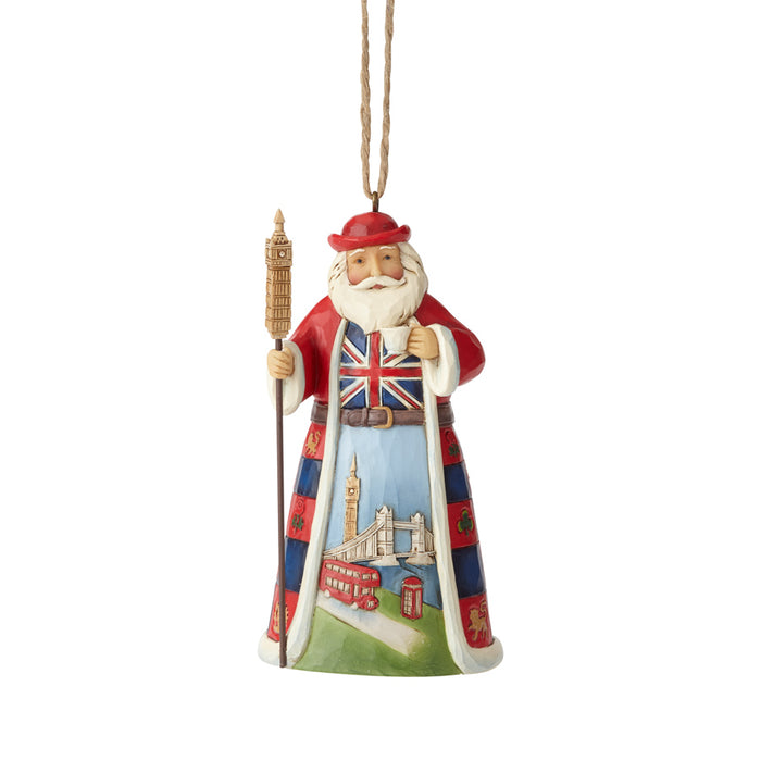 Enesco British Santa Ornament