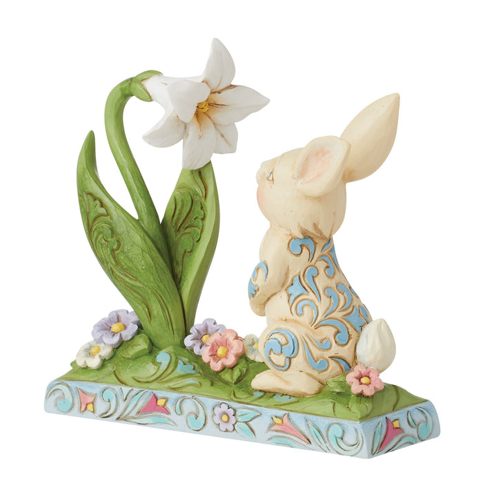 Enesco Bunny And Easter Lily Figurine