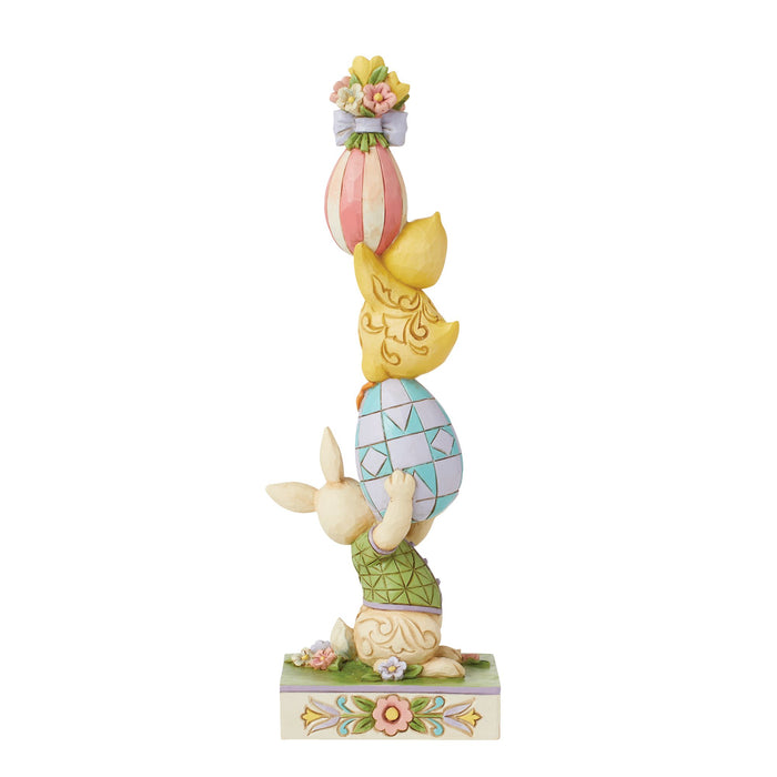 Enesco Bunny And Eggs Stacked Fig
