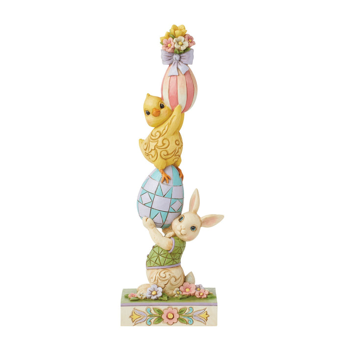Enesco Bunny and Eggs Stacked Fig