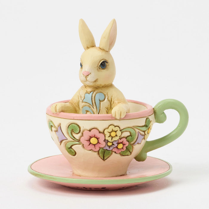 Enesco Bunny In Teacup Mini Fig