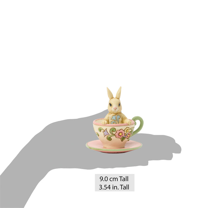 Enesco Bunny In Teacup Mini Fig
