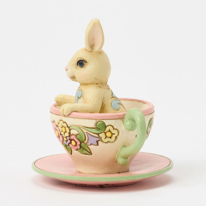 Enesco Bunny In Teacup Mini Fig