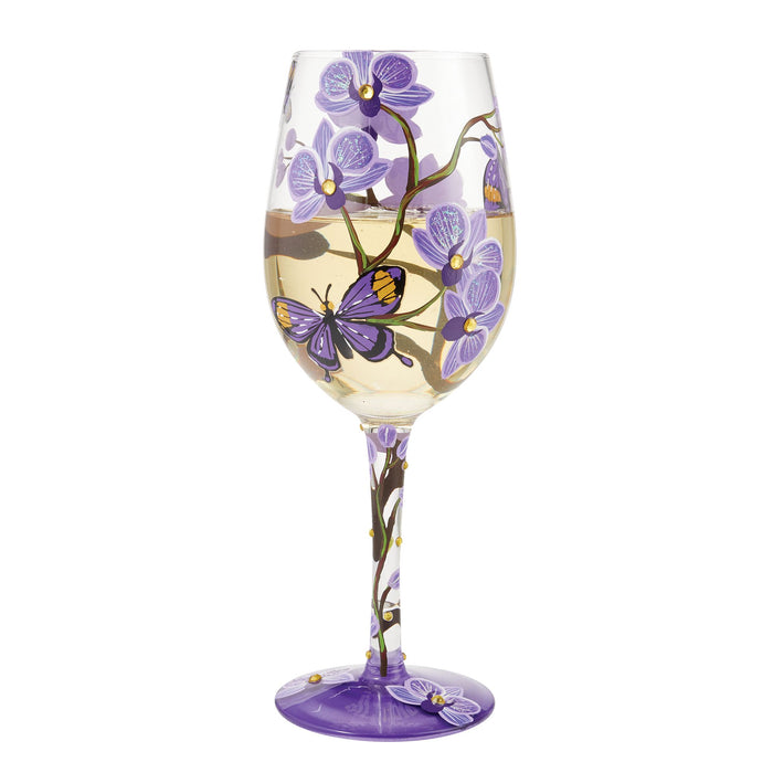 Enesco Butterfly Jubilee Wine Glass