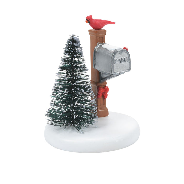 Enesco Cardinal Christmas Mailbox