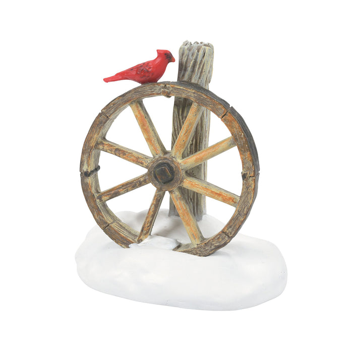 Enesco Cardinal Christmas Wagon Wheel