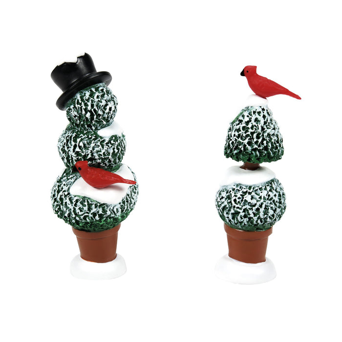 Enesco Cardinal Topiaries S/2