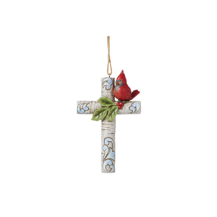 Enesco Cardinal with Cross Ornament