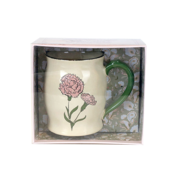 Enesco Carnation Handpainted Mug