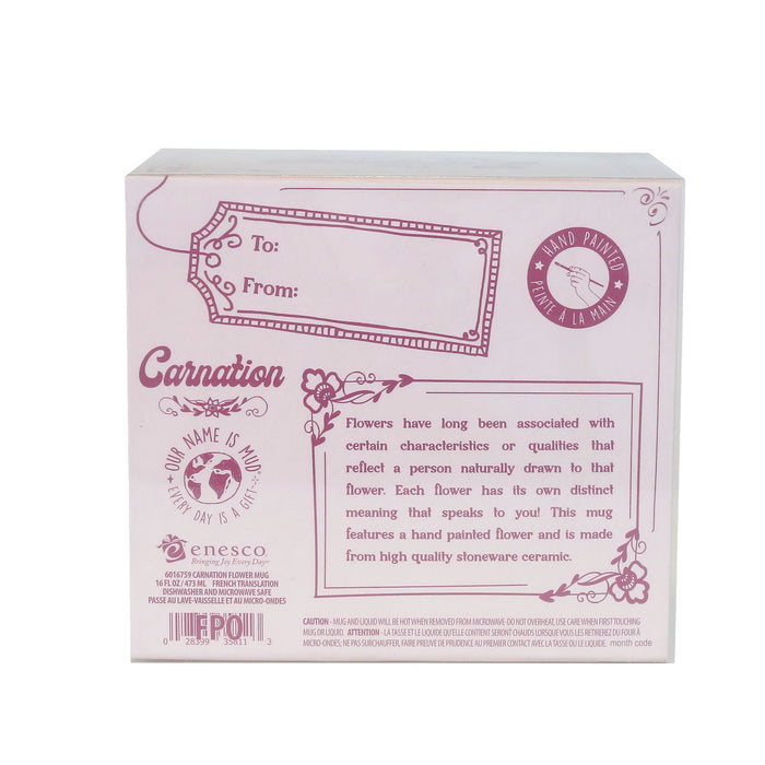 Enesco Carnation Handpainted Mug