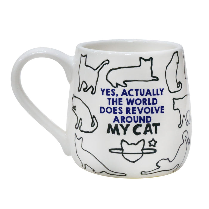 Enesco Cat Day Etched Mug